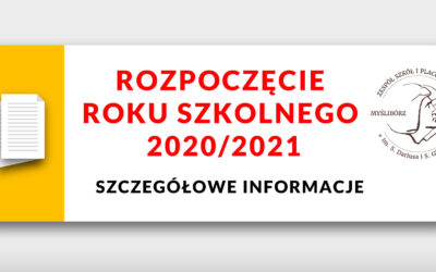 Rozpoczęcie roku szkolnego 2020/2021