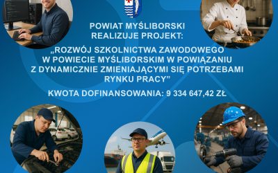 plakat promujący przystąpienie do projektu realizowanego przez Powiat Myśliborski
